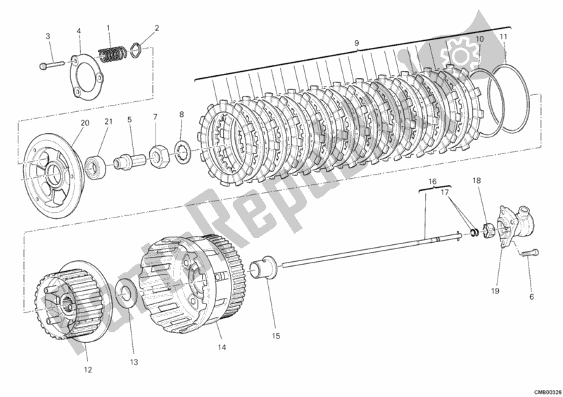 Todas las partes para Embrague de Ducati Diavel Titanium USA 1200 2015